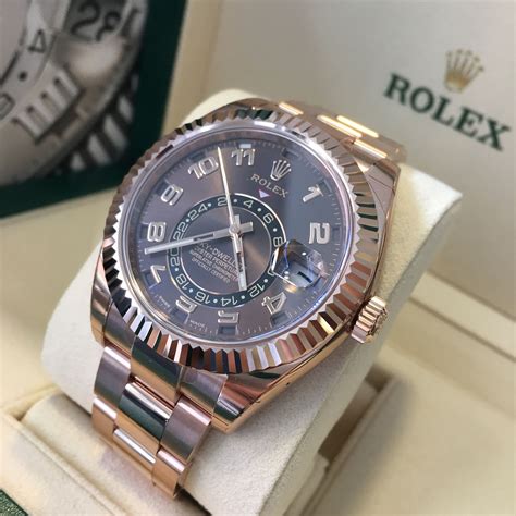 rolex sky-dweller rose gold 42mm|rolex rose gold sky dweller.